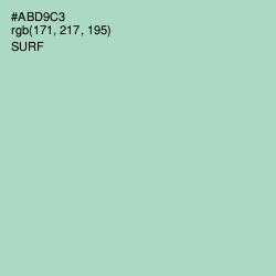 #ABD9C3 - Surf Color Image