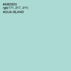 #ABD9D3 - Aqua Island Color Image