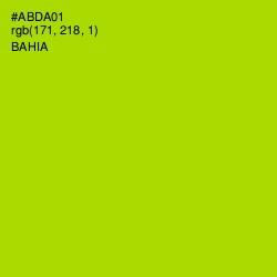#ABDA01 - Bahia Color Image