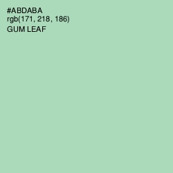 #ABDABA - Gum Leaf Color Image