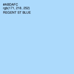 #ABDAFC - Regent St Blue Color Image