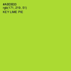 #ABDB33 - Key Lime Pie Color Image