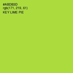 #ABDB3D - Key Lime Pie Color Image