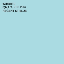 #ABDBE2 - Regent St Blue Color Image