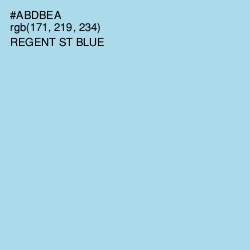 #ABDBEA - Regent St Blue Color Image