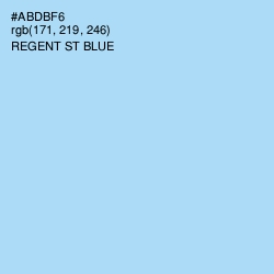 #ABDBF6 - Regent St Blue Color Image