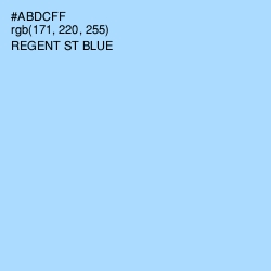 #ABDCFF - Regent St Blue Color Image