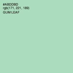 #ABDDBD - Gum Leaf Color Image