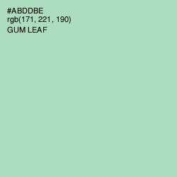 #ABDDBE - Gum Leaf Color Image