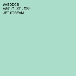 #ABDDCB - Jet Stream Color Image