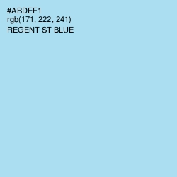 #ABDEF1 - Regent St Blue Color Image