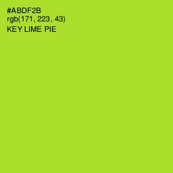 #ABDF2B - Key Lime Pie Color Image