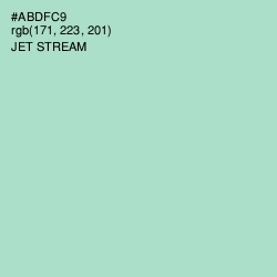 #ABDFC9 - Jet Stream Color Image