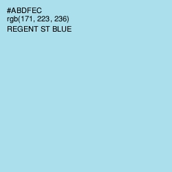 #ABDFEC - Regent St Blue Color Image