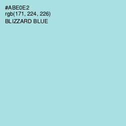 #ABE0E2 - Blizzard Blue Color Image