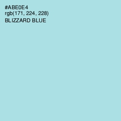 #ABE0E4 - Blizzard Blue Color Image