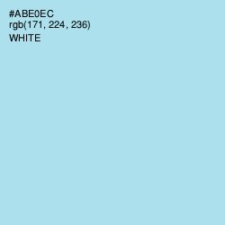 #ABE0EC - Blizzard Blue Color Image