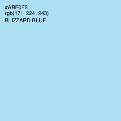 #ABE0F3 - Blizzard Blue Color Image