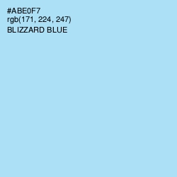 #ABE0F7 - Blizzard Blue Color Image