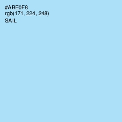 #ABE0F8 - Sail Color Image