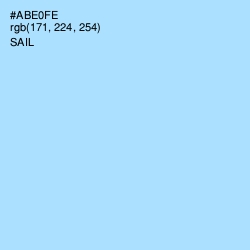 #ABE0FE - Sail Color Image