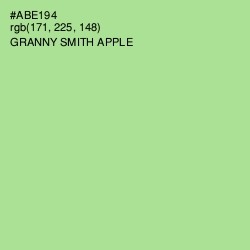 #ABE194 - Granny Smith Apple Color Image