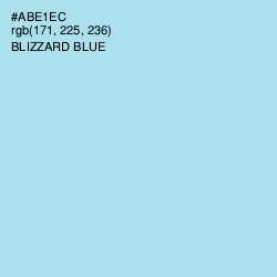 #ABE1EC - Blizzard Blue Color Image