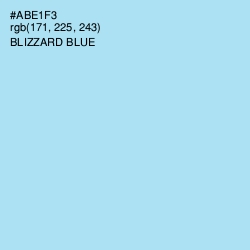 #ABE1F3 - Blizzard Blue Color Image