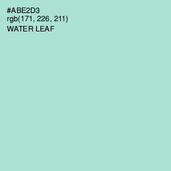 #ABE2D3 - Water Leaf Color Image