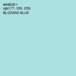 #ABE2E1 - Blizzard Blue Color Image