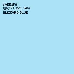 #ABE2F6 - Blizzard Blue Color Image