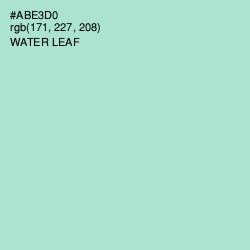 #ABE3D0 - Water Leaf Color Image