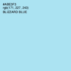 #ABE3F3 - Blizzard Blue Color Image
