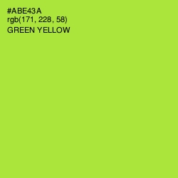#ABE43A - Green Yellow Color Image