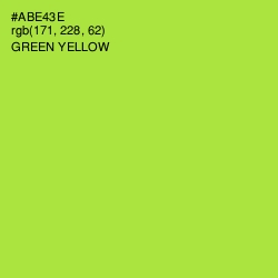 #ABE43E - Green Yellow Color Image