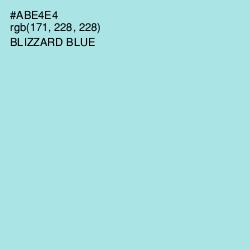 #ABE4E4 - Blizzard Blue Color Image