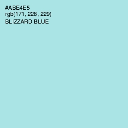 #ABE4E5 - Blizzard Blue Color Image