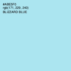 #ABE5F0 - Blizzard Blue Color Image