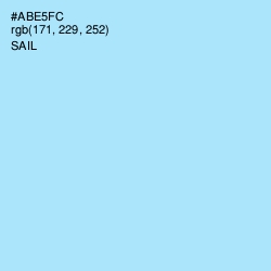 #ABE5FC - Sail Color Image