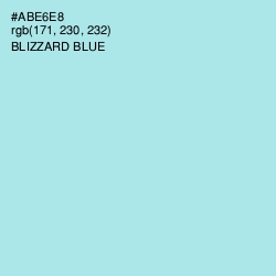 #ABE6E8 - Blizzard Blue Color Image