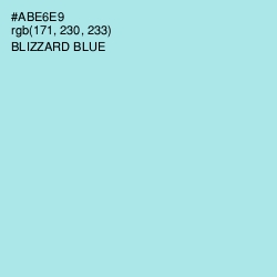 #ABE6E9 - Blizzard Blue Color Image