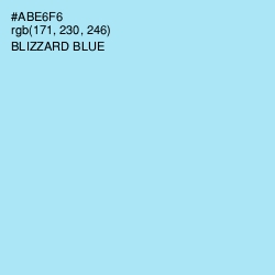 #ABE6F6 - Blizzard Blue Color Image
