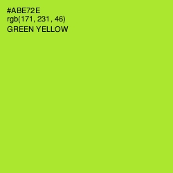 #ABE72E - Green Yellow Color Image