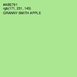 #ABE791 - Granny Smith Apple Color Image