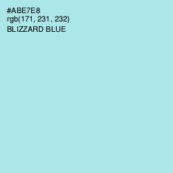 #ABE7E8 - Blizzard Blue Color Image