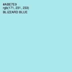 #ABE7E9 - Blizzard Blue Color Image