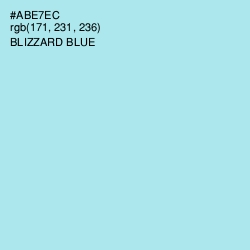 #ABE7EC - Blizzard Blue Color Image