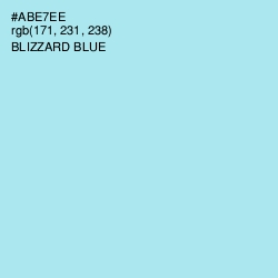 #ABE7EE - Blizzard Blue Color Image