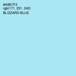 #ABE7F2 - Blizzard Blue Color Image