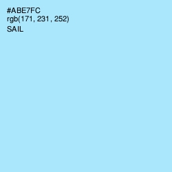 #ABE7FC - Sail Color Image